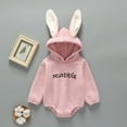 thumbnail image 2 of TOOYOU Girls Jumpsuit Long Sleeve Cartoon Rabbit Embroider Romper Sweatshirt Bodysuits Child Jumpsuit Dailywear Size 0-3 Months ,Light Pink, 2 of 8