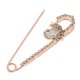 thumbnail image 3 of Broche de cristal con diamantes de imitación, Pin de seguridad para fiesta de boda, moda multiusos Yuyangstore Broche de seguridad, 3 of 7