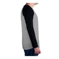thumbnail image 2 of Playera Simply Basic para Hombre, Mediana Jaspe Gris con Negro Manga Larga Talla M, 2 of 3