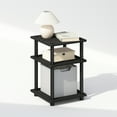 thumbnail image 5 of Furinno Turn-N-Tube Easy Assembly Nightstand, Bedside Table with Open Shleves, Blackwood, 5 of 6