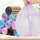 thumbnail image 3 of Drawstring Trash Gallon Trash Bags Kitchen Drawstring Count Bathroom 15pcs Disposable Garbage Bags With Rolled Flat Black Plastic Bags For Home Use(Buy 2 get 1 free), 3 of 3