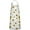 White Sunflower Letter, variant on Colorful Sunflower Pattern Apron-Garden Aprons for Women with Pockets-Cotton Linen Waterproof Kitchen Cooking Gardening Aprons Adjustable for Kitchen,Cooking,BBQ and Salon 33x27 Inch