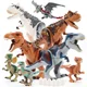 thumbnail image 2 of Figuras de dinosaurios grandes de Jurassic Dino World, bloques de construcción, Velociraptor, T-Rex, Triceratops, Indominus Rex, juguetes para niños, 2 of 5