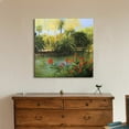 thumbnail image 2 of Beautiful Scenery of PARC De La Ciutadella in Barcelona in Oil Painting Style - Canvas Art Wall Art - 24" x 24", 2 of 4