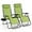 Green, variant on PRZL Folding Reclining Lounge Chair, Outdoor Zero Gravity Recliner W/Side Tray & Detachable Headrest Pillow, Heavy-Duty Steel Frame, Reclining Folding Chair for Poolside, Backyard (2, Green)