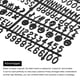 thumbnail image 5 of Tablero de letras de fieltro Uxcell Letras Números Símbolos 3/4 de pulgada Tablero de mensajes negro intercambiable, 5 of 6