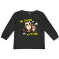 thumbnail image 3 of Inktastic My Grandma Loves Me Owl Boys or Girls Long Sleeve Toddler T-Shirt, 3 of 5