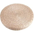 thumbnail image 2 of Cojín De Tatami Taburete Acolchado Redondo Estera De Paja Suave para Yoga Cojín De Suelo Ecológico Sentado Jardín De Punto Comedor Decoración del Hogar Al Aire Libre 40 Cm, 2 of 7