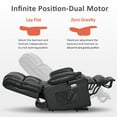 thumbnail image 4 of MCombo Large Lay Flat Dual Motor Power Lift Recliner for Big and Tall Elderly, Faux Leather(Black), 4 of 11