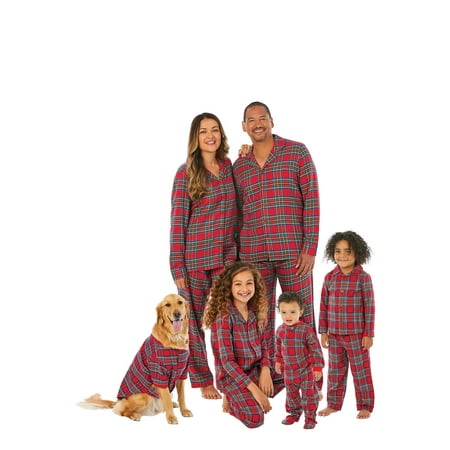 

Holiday Time Toddlers Matching Family Red Flannel Pajamas 2-Piece