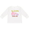 thumbnail image 3 of Inktastic My Grandma Loves Me Boys or Girls Long Sleeve Toddler T-Shirt, 3 of 5