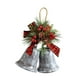 thumbnail image 4 of Decoración navideña con campanas de hierro, decoración rústica navideña, colgante para centro de mesa, recuerdos de fiesta, vacaciones Pintura gris, 4 of 8