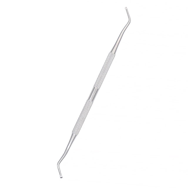 Soidarity Cuchara empujadora de cutículas de uñas de doble cabeza Eliminación de esmalte de gel de acero inoxidable Type3 NO3