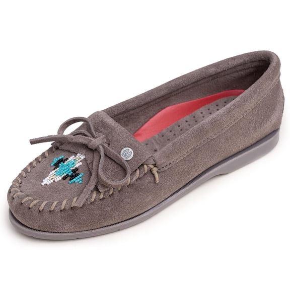 Women's Nizhoni Moc, Grey, Size 7