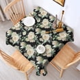 thumbnail image 2 of Pioneer Flower Floral Print Pattern Square Tablecloth,Waterproof Square Table Cover,Wipeable Spillproof Washable Table Cover for Home Kitchen Party Decor 52"x52"(132x132cm), 2 of 6