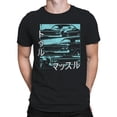 thumbnail image 2 of Retro Muscle Car Design with Japanese Text Men's T-shirt, 2 of 3