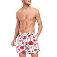 thumbnail image 3 of FORMRS Mens Swim Trunks Mesh Liner Quick Dry Casual Beach Board Shorts with Pockets, Sizes S-2XL, Pink Floral, 3 of 9