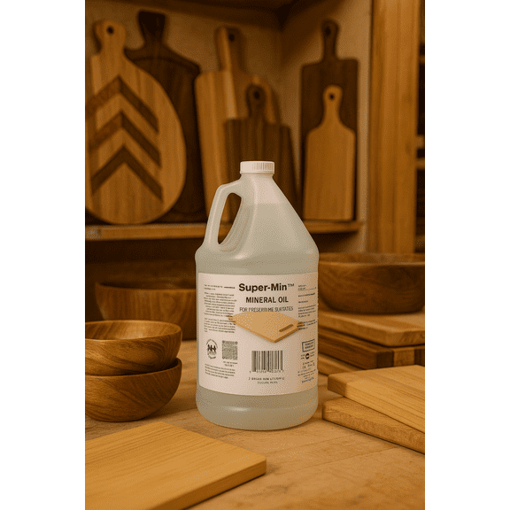 Super-Min Mineral Oil 1 Gallon Unscented Butcher Block Oil & Conditioner
