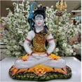 thumbnail image 5 of Lord Shiva Statue in Marble Dust Shiva Sculpture Mahadev Statue Hindu God Statue Shiva Figurine Indian God Statue Shiva Idol Large Shiva Murti Meditating Shiva Murti Mandir Decor - AtoZ India Cart, 5 of 5