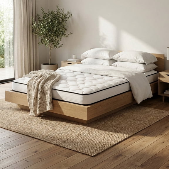 Atlas Mattress 6" Twin Innerspring Mattress, Breathable Cover, Medium Firmness