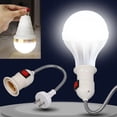 thumbnail image 2 of Bombilla LED de emergencia E27, bombillas de luz de emergencia, batería de respaldo, recargable, portátil, para corte de energía, hogar, huracán, 2 of 4