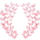 thumbnail image 1 of Set de 120 calcomanías adhesivas 3D de mariposas rosas Outus, 1 of 7