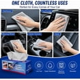 thumbnail image 2 of Microfiber Cleaning Cloth – Reusable & Disposable Rags for Car Detailing, Kitchen, Glass, Home – Lint Free, Streak Free, Ultra Absorbent Cleaning Towels(20PCS Bagged Blue 8.7"*8.7"), 2 of 8