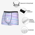 thumbnail image 3 of Yiaed Striped Gradient Print Men's Soft Cotton Boxer Shorts Breathable Boxers Underwear Moisture-Wicking Underwear Stretch Boxer Briefs for Man-Small, 3 of 5