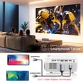 thumbnail image 4 of WiFi Bluetooth Video Projector, Full HD 1080P Outdoor Movie Projector, Portable Projector Compatible With HDMI/ USB/ AV/ Smartphone/ TV Stick/ Laptop (Projector Screen and Tripod Included), 4 of 8