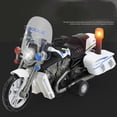 thumbnail image 3 of 2 pcs Police Motorcycle Toy Vehicle Electronic Kids Patrol Bike with Flashing LED Lights, 3 of 4