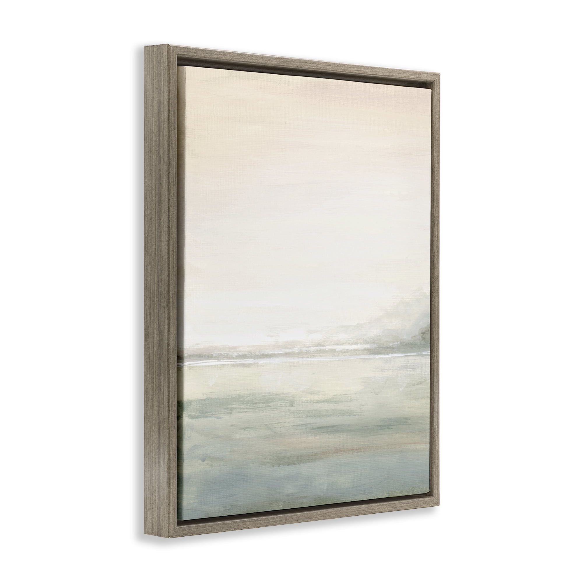 Stupell Industries Light Fog Atmosphere Brown Framed Floater Canvas Wall Art, design by Patricia Pinto