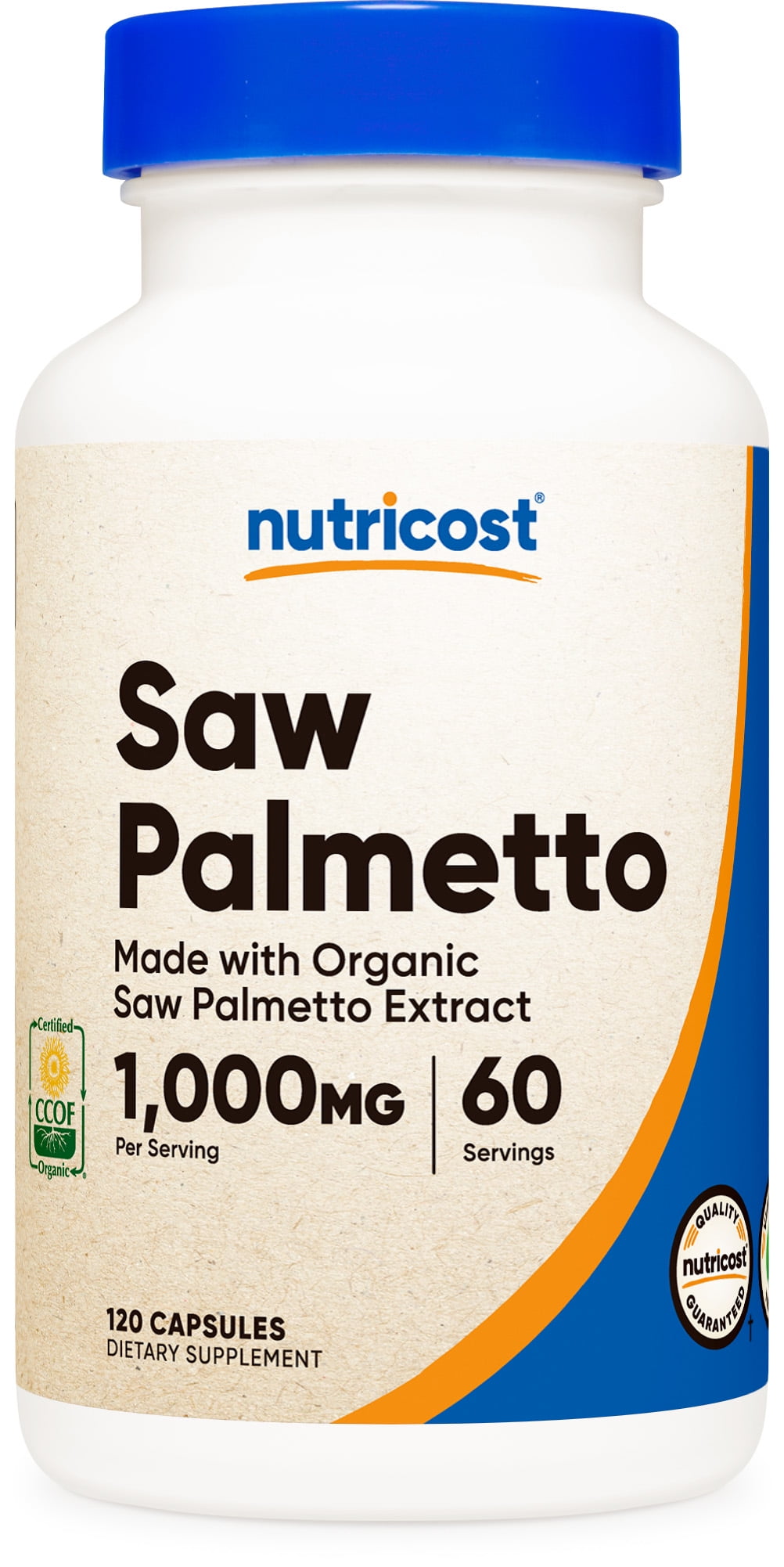 Nutricost Saw Palmetto 1000mg, 120 Capsules Supplement Made with