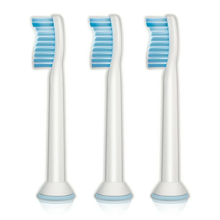 Philips Sonicare replacement toothbrush heads for sensitive teeth, 3-PK, (Best Electric Toothbrush For Sensitive Teeth)
