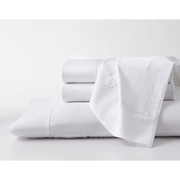 300-Thread Count Egyptian Cotton Cal King Size White Color Sheet Set- 12 inch Deep Pockets