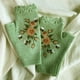thumbnail image 5 of Guantes de Punto Bordados Minnieouse AP013116-03 para Mujer Deportes al Aire Libre Verde, 5 of 6