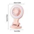 thumbnail image 3 of Multifunctional Desktop Fan With Builtin Light & Adjustable Clip For Photography Office Home Use Outdoor Travel Camping, 3 of 9