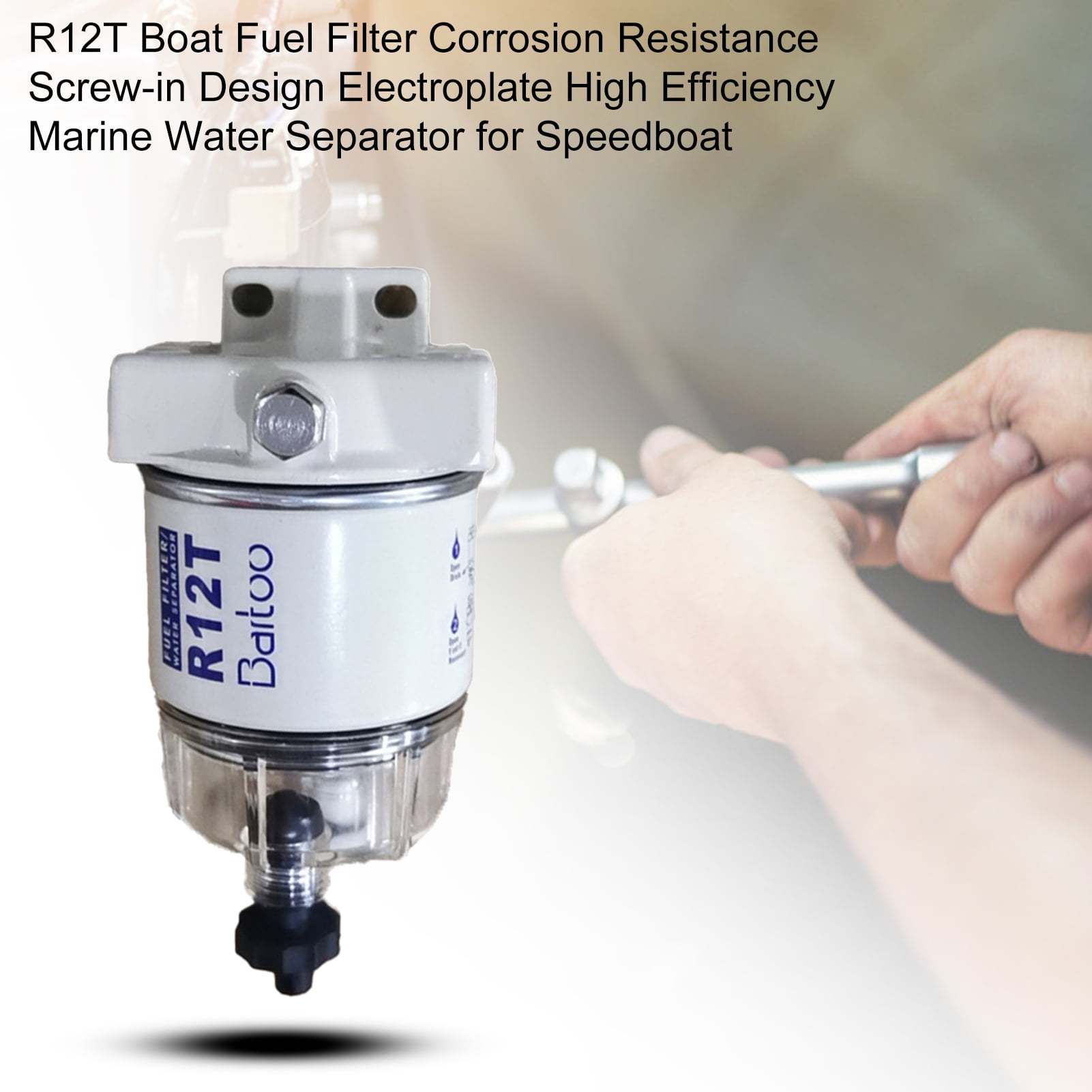 Shengtu R12T Boat Fuel Filter Corrosion Resistance Screwin Design