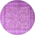 thumbnail image 1 of Ahgly Company Indoor Round Persian Purple Traditional Area Rugs, 4' Round, 1 of 4