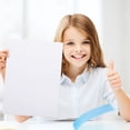 thumbnail image 4 of UPOUART 50Pcs Blank Address Labels Stickers for School Projects and Office Use A4 Size, 4 of 8