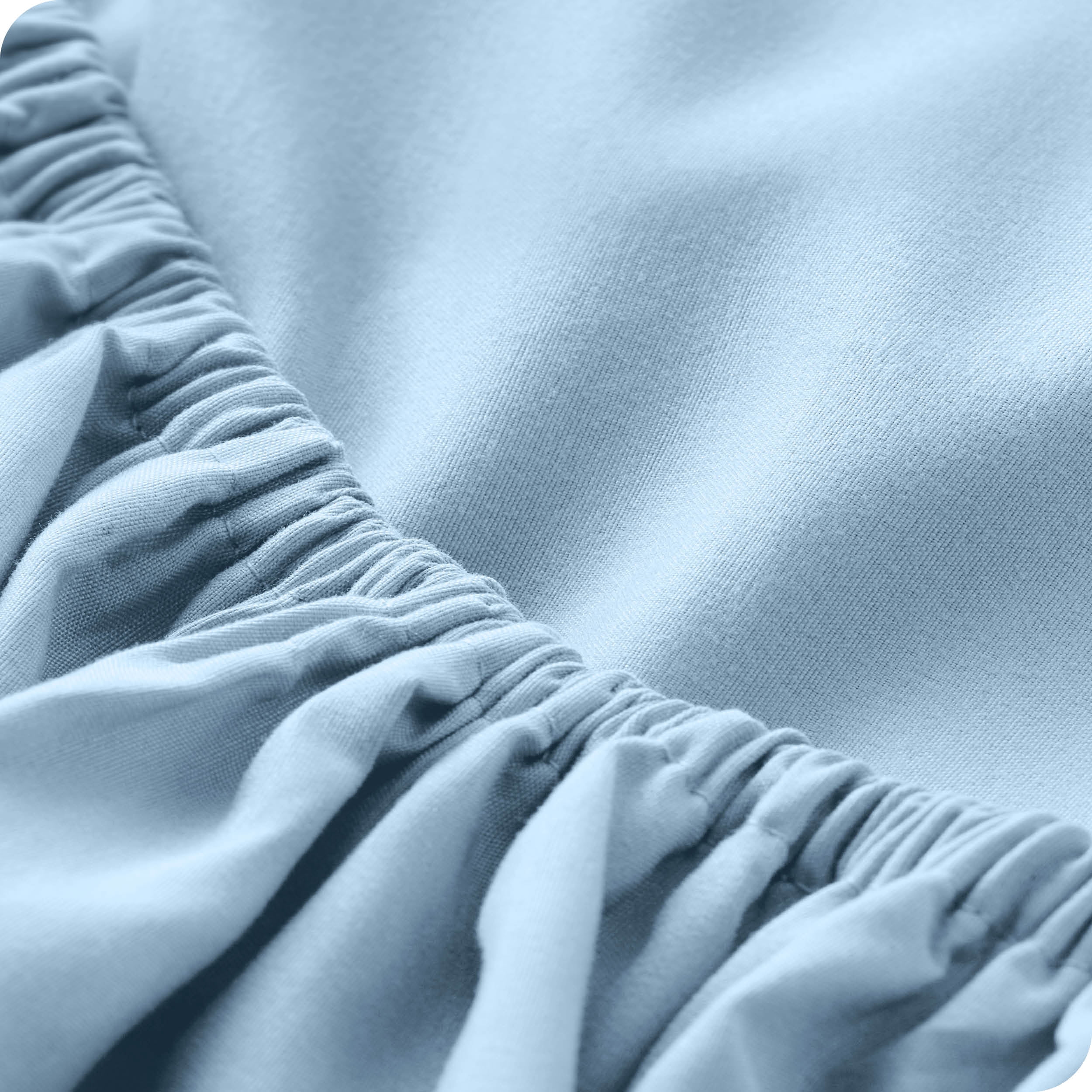 Bare Home Light Blue Microfiber Sheet Set, Wrinkle Resistant, Deep Pocket, Twin