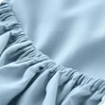 thumbnail image 4 of Bare Home Light Blue Microfiber Sheet Set, Wrinkle Resistant, Deep Pocket, Full XL, 4 of 6