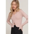 thumbnail image 4 of 2-way zip closure sweater hoodie cardigan, 4 of 5