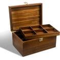 thumbnail image 2 of Public House Locking Wooden Keepsake Box, Customizable Design With Adjustable Tray. Large Wooden Box with Hinged Lid for Wedding and Memory Keepsakes, 2 of 8