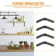 thumbnail image 2 of Miangastore 4pcs Stainless Steel Shelf Bracket Wall Mount Shelf Support Fixing Bracket L Shape Bracket, 2 of 8