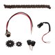 thumbnail image 2 of Piñón De 9 Dientes, Piezas De Modificación De Acero Cadena De Bicicleta De 38 Eslabones Juego De Cadena Y Piñón De Bicicleta Para Scooters, 2 of 7