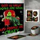 thumbnail image 1 of Juego de decoración de baño de Grinch Juego de cortina de ducha navideña con alfombrilla: cuatro piezas de poliéster impermeables para una decoración de baño alegre y navideña. Juego de baño navideño, 1 of 3