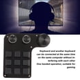 thumbnail image 4 of Clavier à une Main, Mini Clavier Universel à 9 Touches avec 3 Boutons RGB pour PC, 4 of 8