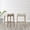 Tan, variant on Set of 2 Counter Height Stools for Kitchen Island, 24 inch Backless Saddle Seat Stools with Wood Frame in Tan