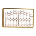thumbnail image 1 of HILABEE Crafts DIY Building 3D Puzzle Brass European Door 1:35 Scale Miniature Sand Style2, 1 of 6