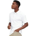 thumbnail image 4 of MIER Men's Golf Polo Shirt Sun Protection Outdoor Sports Shirt Moisture Wicking,White,XL, 4 of 7